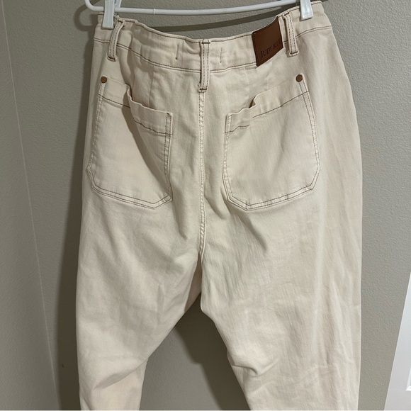 Judy Blue Ecru Hi Rise Wide Leg Straight Jean Size 20 - Picture 9 of 12